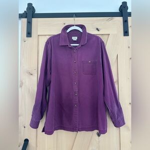 L.L. Bean Women's Purple Shirt